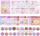 20 Sets DIY 3D Sticker Scenes for Adults with Tweezer, Kawaii 3D House Miniature Sticker Therapy, Make Your Own Mini Room Scene Collection Book for Adult Kids Relief Stress Pass The Time by TinyTreasures Baby Boutique