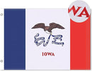 Iowa State Flag 5x8 Ft, Deluxe Full Embroidered Heavy Duty Nylon Durable IA Outside Flags, Indoor/Outdoor, Sewn Stripes and Brass Grommets by GreenHaven Gardens