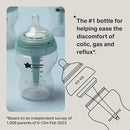 Tommee Tippee Advanced Anti-Colic 10 Piece Bottle and Pacifier Set, 5 and 9 oz BPA Free Bottles, Newborn 0+ months, Slow & Medium-Flow Breast-Like Nipples, 3 Travel Bottle Lids, 2 Ultralight Pacifiers by TinyTreasures Baby Boutique