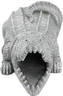 Elenon Crocodile Decorative Gutter Downspout Extension Statue, Gutter Guardian Rain Downspout Extender, Garden Splash Block Outdoor Sculpture for 3" × 4" Down Spouts Decor by GreenHaven Gardens