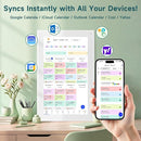21.5 Inch Smart Digital Calendar – Electronic Chore Chart & Planner with 1920x1080P IPS Touchscreen, Weekly/Monthly Family Organizer for Wall or Desk, White 2025 New Version by TinyTreasures Baby Boutique