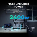 OUKITEL Portable Power Station 2048Wh, 2400W (5000W Surge), Pure Sine Wave AC Outlet, LiFePO4 Battery for Home Backup, Outdoors Camping by TinyTreasures Baby Boutique