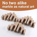 Natural Marble Book Ends for Shelves, Decorative Bookends for Heavy Books, CastleGuard Bookend Book Holder Stopper for Home Office Desk Bookshelf Decoration, Turkey Natural Marble, Set of 2 by CozyNest Decor