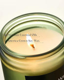 M&SENSE Sage Wood Scented Candle, 7.05oz 50 Hours Long Lasting Clean Non Toxic All Natural Soy Wax Candle for Relaxing & Stress Relief, 2 Wick Home Fragrance Gifts for Home Decor by CozyNest Decor