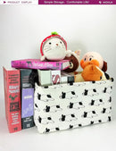 Rectangular Storage Basket Fabric Organizer Bin for Toys,Books,Clothes,Gifts,Pets-Perfect for Home,Office,Nursery,Dorm,Shelf(Rec Bulldog) by TinyTreasures Baby Boutique