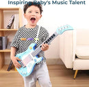 Kids Toddler Baby Childrens Electric Toy Guitar with Strap Ideal for 3 4 5 7 8 Year Old Boys Girls Gifts(Blue) by TinyTreasures Baby Boutique