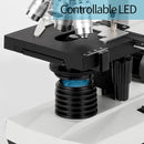 Binocular Compound Microscope, 40X-5000X Magnification, Wide-Angle Eyepiece WF10X WF25X, LED Light Source, XY axis Double-Layer Stage, Adult Microscope (Supports WiFi Wireless Connection) by TinyTreasures Baby Boutique
