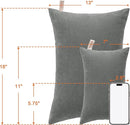 NTBAY Tiny Pillows, Down Alternative 7"x11" Microfiber Mini Pillow for Travel, Pets, Soft Machine Washable Small Pillows for Neck, Wrist, Lumbar and Knee, Dark Grey by TinyTreasures Baby Boutique