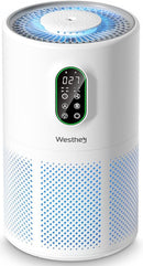 Air Purifiers for Home Large Room up to 1650 ft², WESTHEY H13 True HEPA Air Purifier for Bedroom with Night Light, Air Quality Monitor, Fragrance Sponge, Air Cleaner for Wildfire Smoke Dander Dust by TinyTreasures Baby Boutique