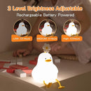 Cute Duck Night Light for Baby, Kids, Toddler, Ambient Nursery Nightlight, Soothing Lamp 3 Level Dimmable, Sleeping Accompanion for Bedroom Bedside, Rechargeable Battery, 30 Min Timer Off by TinyTreasures Baby Boutique
