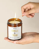 AOOVOO Vanilla Cream Candles - 9 oz Scented Candles, Aromatherapy Candle, Soy Candle for Home Scented by CozyNest Decor