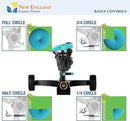 Lawn Pulsating Impact Sprinkler 300011 with a Gear Drive on Metal Base, Adjustable to 360 Degrees by New England Garden Tools by GreenHaven Gardens