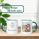 Personalized Coffee Mug, Custom Photo Text 11 Oz Ceramic Mug, Customized Picture Name Tea Cup, Unique Gift Idea, Taza Cafe Personalizadas Fotos, Cute Custom Gifts Mom Women Men, Father's Day, Green by TinyTreasures Baby Boutique