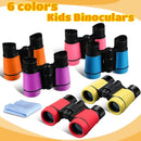 6 Pack Kids Binoculars Shock Proof Toy Binoculars Set for Age 6 Years Boys Girls Hunting Folding Small Telescope Birthday Gifts Bird Watching Educational Learning Camping Outdoor (Cute Colors) by TinyTreasures Baby Boutique
