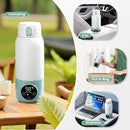 Portable Milk Warmer for Travel, 17oz Large Capacity Bottle, Fast Breastmilk Water Warmer On The Go with LCD Display, 98-158°F Temperature Adjustment, for Vehicle, Car, Airplane Journey by TinyTreasures Baby Boutique