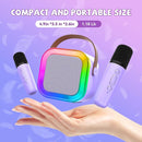 【2025 Newest】 Mini Karaoke Machine for Kids Girls & Boys - Portable Bluetooth Speaker with 2 Wireless Microphones - Kids Birthday Gifts for Ages 4-10 - Kids' Instrument Accessories - Purple by TinyTreasures Baby Boutique