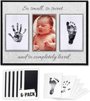 Inkless Hand and Footprint Kit, Baby Keepsake Plaque & Baby Shower Gifts - Ideal as Mom To Be Gift, Nursery Picture Frames, Clean Touch Hand and Footprint Kit (Style 2 - Design 3) by TinyTreasures Baby Boutique