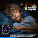 Smart Watch for Kids No Phone Needed, Tempered Glass Fitness Tracker Boy Teens with 19 Sport Modes, Pedometer, Sleep Monitor, Kids Watch Birthday Gifts Toy Gift for Girls Boys 6-16 (Black) by TinyTreasures Baby Boutique