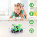 ALLCELE Robot Toys, Rechargeable RC Robot for Boys and Girls, Remote Control Toy with Music and LED Eyes, Gift for Children Age 3 Years and Up - Green by TinyTreasures Baby Boutique