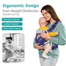 Baby Carrier Newborn to Toddler, Ergonomic Adjustable Toddler Carriers for 7-66 Lbs, Cozy Lightweight Infant Carrier with Neck Support, Baby Holder Carrier with Lumbar Support for Mom Dad by TinyTreasures Baby Boutique