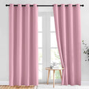 NICETOWN Crystal Pink Blackout Curtains for Bedroom - Grommet Blackout Thermal Insulated Room Darkening Sound Blocking Window Treatments for Girls Room/Teens, 2 Panels, W52 x L84 by TinyTreasures Baby Boutique