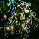 VEWOGARDEN Metal Peacock Solar Garden Lights Stakes - Waterproof Landscape Path Lights for Outdoor Patio Lawn Yard Decorations (38"*14"*2.5")Outdoor by GreenHaven Gardens