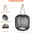 Solar Yard 1-Pack Outdoor Solar Lamp, Water-Resistant Lights for Outside Hanging Lantern Table Lamp Lights Decoration for Garden, Yard, Patio, Porch, Trees, Pathway, Black by CozyNest Decor