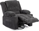 Recliner Chair Rocker Modern Ergonomic Lounge 360 Degree Swivel Single Sofa Seat Living Room Lounge Recliners on Clearance Foam Filling by CozyNest Decor