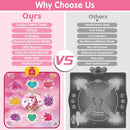Unicorn Dance Mat Toys for 3-12 Year Old Girls, Dance Pad with LED Lights, Built-in Music, 6 Game Modes, Electronic Dancing Mat as Christmas Birthday Gift for 3 4 5 6 7 8 9+ Girls (Pink) by TinyTreasures Baby Boutique