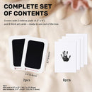 2-Pack Inkless Baby Hand and Footprint Kit with Mess-Free Ink Pad – Baby Safe Ink Pad for Hand, Foot & Paw Prints – Newborn Footprint & Paw Print Kit for Dogs and Cats – 8 Cards(Jet Black, L) by TinyTreasures Baby Boutique