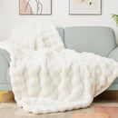Latepis Luxury King Faux Fur Throw Blanket Fuzzy for Bed Soft Thick Blankets for Sofa Cute Plush Fuzzy Warm Blanket for All Seasons Ideal Gifts Furry Blankets Beige 90x108 Inch, 860gsm by CozyNest Decor