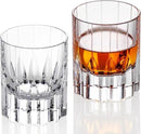 KAMMAK Crystal Whiskey Glasses Set of 2, Handcrafted 2.03oz Old Fashioned Glasses Stemless, Luxury Cocktail Glasses, Hand Blown Scotch Cup for Women, Men Barware Gift for Liquor, Bourbon by CozyNest Decor