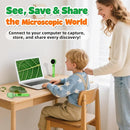 Kids Microscope with Bug Catcher Kit, 1080P Digital Mini Handheld Microscope STEM Science Toy with LED Light, Rechargeable, Portable, Supports 64GB TF Card, Educational Gift for Kids Ages 3-12 (Green) by TinyTreasures Baby Boutique