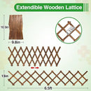 Pack of 2 Extra Thick Wooden Wall Trellis- Expandable Wall Planter Lattice Panels for Climbing Plants, Hanging Vertical Plant Support Fence Frame Outdoor Indoor for Balcony Patio Garden Room by GreenHaven Gardens