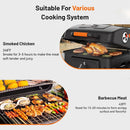 KEYO GRILL 24-Inch Movable Charcoal Grill, Dual Venting System Large BBQ Grills with Height Adjustable Charcoal Pan, Foldable Side Tables Outdoor Barbecue Grill for Backyard and Camping Grilling by GreenHaven Gardens