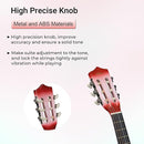 ADM Beginner Acoustic Classical Guitar 34 Inch Nylon Strings Wooden Guitar Bundle Kit for Kid Boy Girl Student Youth Guitarra Online Lessons with Gig Bag, Strap, Tuner, Strings, Picks, Pink by TinyTreasures Baby Boutique