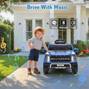 12V Ride on Car Licensed Ford F-150 Raptor, Kids Electric Car with Remote Control, LED Light/Music/MP3, Truck Bed Storage, 3-Point Seat Belt (12V, Blue) by TinyTreasures Baby Boutique