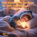 ZKLiLi Shark Night Light, Cute Silicon Night Light for Kids, Nightlight with Remote，Portable Recharge Nightlight for Kid Room,Funny Gifts Stuff for Boys Girls Baby by TinyTreasures Baby Boutique