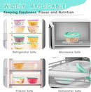 Leak-Proof Baby Food Storage Containers 12-Pack - 4oz BPA-Free Freezer & Microwave Safe Food Jars with Airtight Lids for Infants, Travel, Nurseries by TinyTreasures Baby Boutique