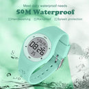Kids Watches for Girls Boys Digital Sport Watch with Step Counter Pedometer Vibration Alarm Clock, No App Waterproof Fitness Tracker Kids Watch Boys Girls Teens Students Ages 5-16 by TinyTreasures Baby Boutique