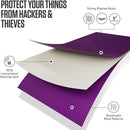VENTURE 4TH Passport Holder Neck Wallet with RFID Blocking Nylon Lining - Hidden Neck Pouch for Travel (Sleek Purple) by TinyTreasures Baby Boutique