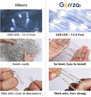 Outdoor Christmas Decorations Yard Star String Lights 420 LED Waterproof, 8 Lighting Modes Waterfall Lights for Yard Patio Garden Party (Cold White) by GreenHaven Gardens