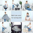 Carseat Canopy Breastfeeding Cover - Multi Use Infant Stroller Cover, Car Seat Covers for Babies, Baby Shower Gifts for Boys and Girls (Creativity) by TinyTreasures Baby Boutique