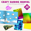 Pigipigi Kids Craft Origami Paper Kit for Kids Ages 5-8 8-12, with Guiding Book, 70 Sheets DIY Art and Crafts Supplies, Colorful Folding Papers Set Projects Gifts Activity for Boy Girl Toys(Plane) by TinyTreasures Baby Boutique