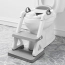 Potty Training Seat with Step Stool Ladder for Kids and Toddler,Wiifo Sturdy Potty Ladder with Soft Padded Cushion for Toddler Boys and Girls(Light Grey) 2025 New Version by TinyTreasures Baby Boutique