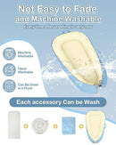 Baby Lounger - Infant Lounger for Newborn 0-25 Months, Waterproof Inner Cover and Pure Cotton Breathable Baby Nest Cover, Newborn Lounger for Baby Boys&Girls, Portable Baby Bed for Home and Travel by TinyTreasures Baby Boutique