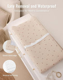 Blissful Diary Muslin Baby Changing Pad with Waterproof Lining Foam, Diaper Changing Table Pad with Cover for Dressers (Sunshine, Rectangular) by TinyTreasures Baby Boutique