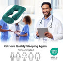 Pregnancy Pillow, Full Body Maternity Pillow 57 inch, with Removable Washable Cover - Sleep Support for Legs, Back, Neck, Shoulder, HIPS, Belly, Velvet Cover (Dark Green) by TinyTreasures Baby Boutique