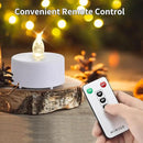 Tea Light Candles with Remote Control,24pack Flickering Flameless LED Candle,Long Lasting 400+Hours,Battery Operated with Timer for Home Decoration Seasonal &Festival Celebration WarmWhite by GreenHaven Gardens