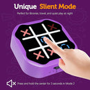 3 in 1 Electronic Tic Tac Toe Game, Handheld Digital Tic Tac Toe Bolt Game with Silent Mode, Portable Learing Toy Gift for Kids & Adults, Purple(One Pack) by TinyTreasures Baby Boutique